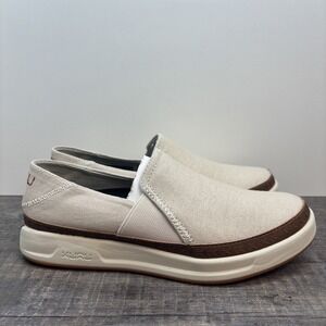 KURU Women's 8 Roam Atla Slip-On Shoes Sand/Caramel Casual Walking Canvas NEW